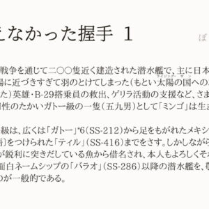 海を越えなかった握手１：「ぼくの小さな神さま」